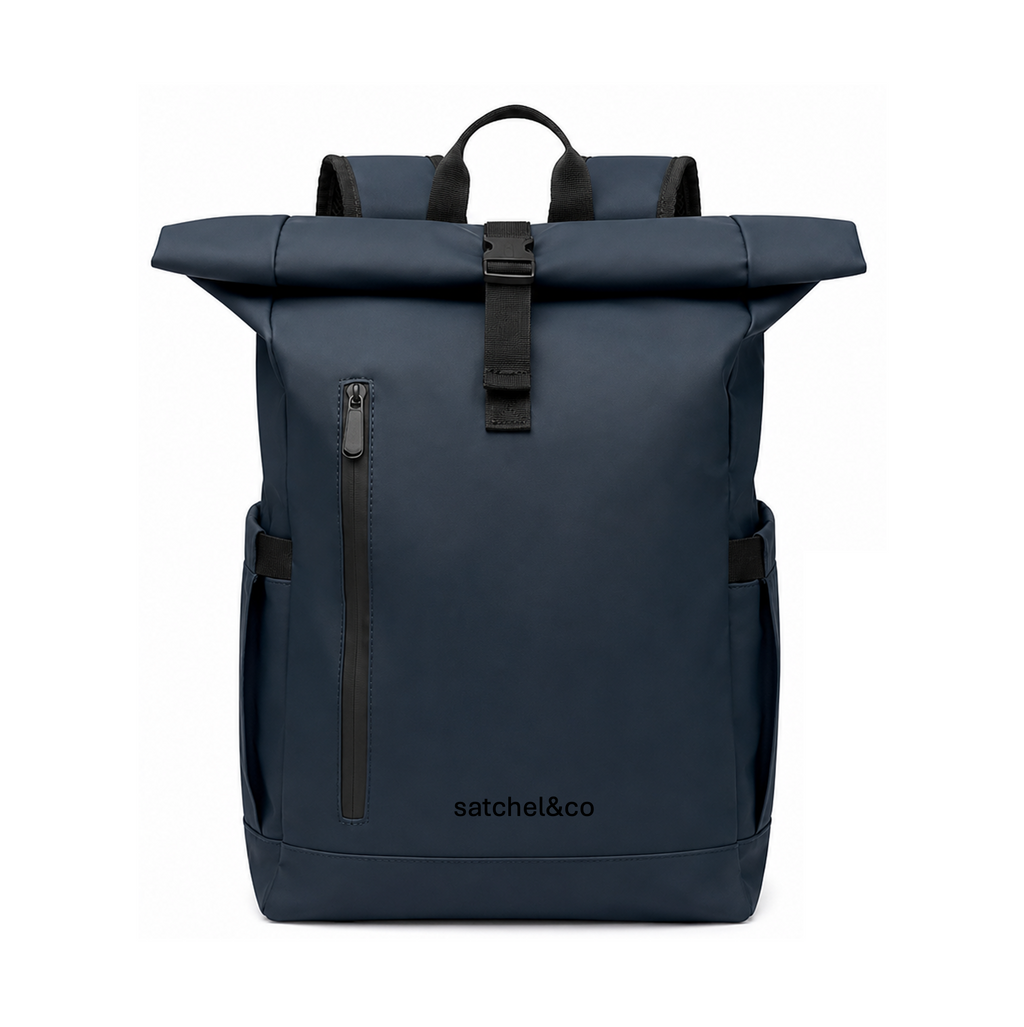 Satchel & Co - Roll Top Backpack - Blue - 20L