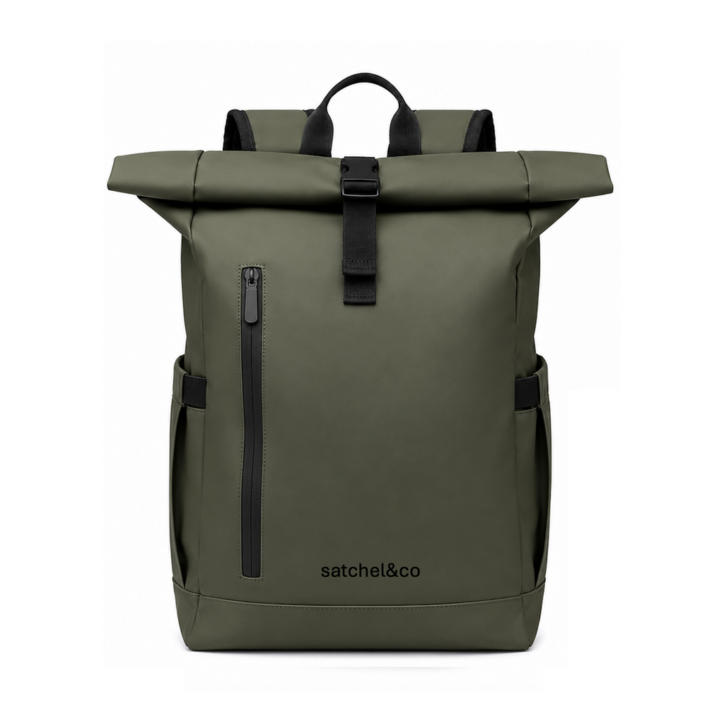 Satchel & Co - Roll Top Backpack - Urban Green - 20L